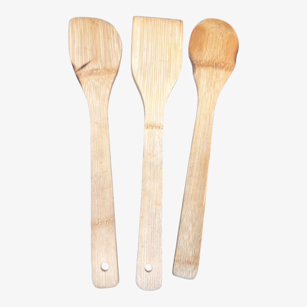 Set of 3 Wooden Spatulas 12"