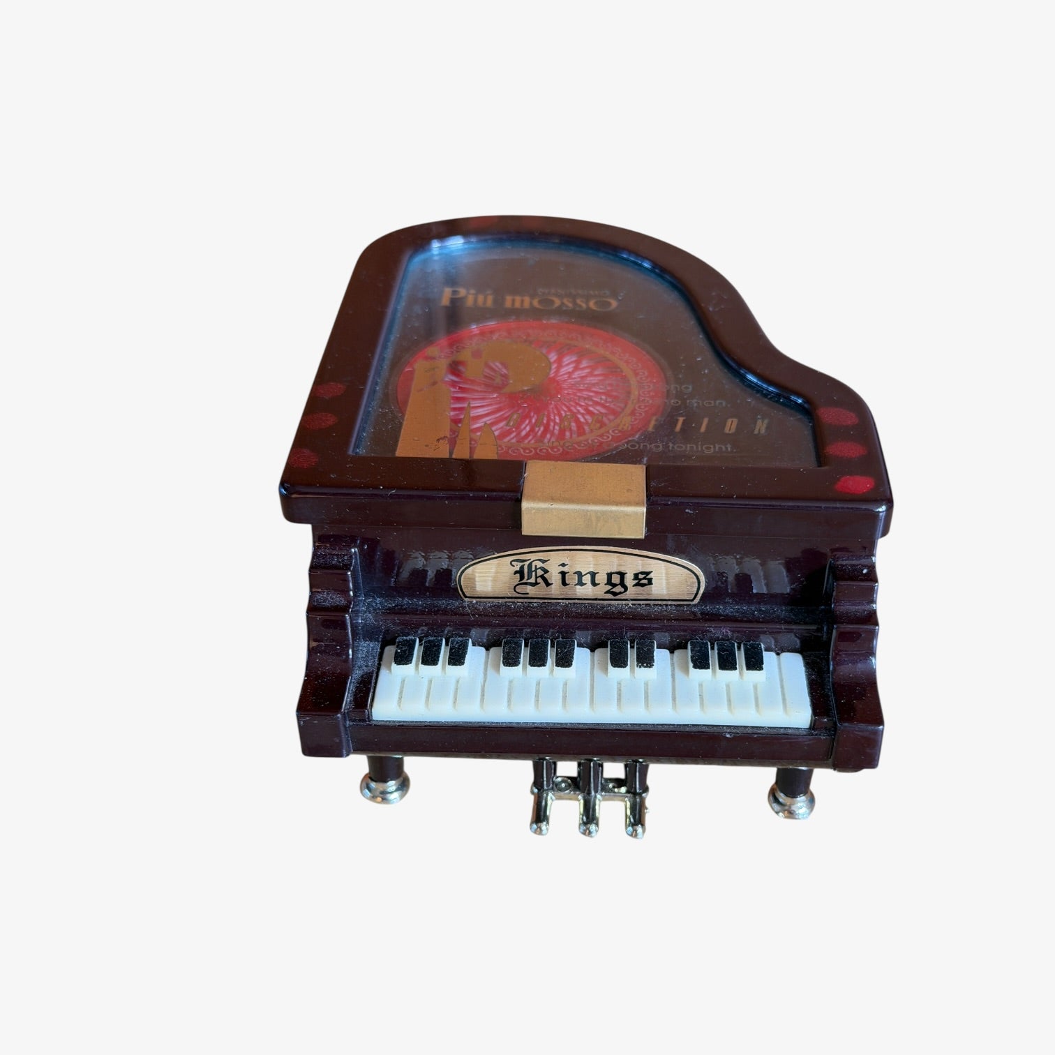 Vintage Mini Kings Grand Piano Jewelry/Musical Box