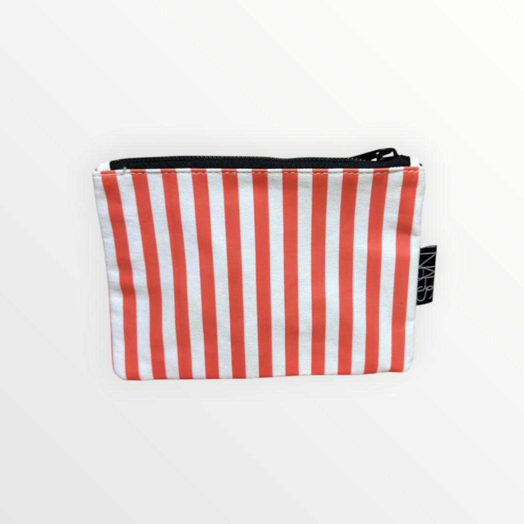 NARS Cosmetics Striped Canvas Makeup Bag 7.5" x 5"