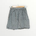 Divided H&M Short Skirt Black White Floral Print Size: 4