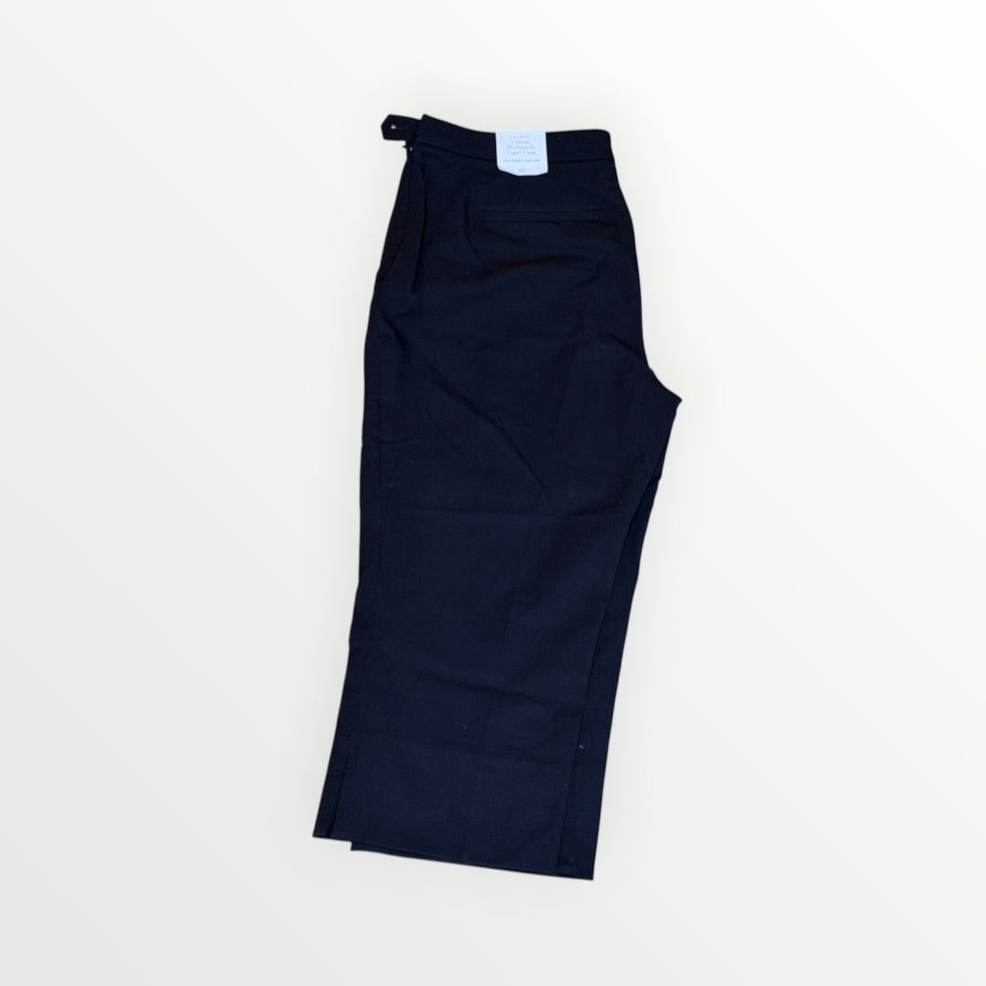 Talbots High Waist Cotton Bi-Stretch Capri Pants Black, Size 10