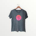 ASICS Women's "Love To Run" V-neck Graphic T-Shirt Steel-heather Gray, Size: L