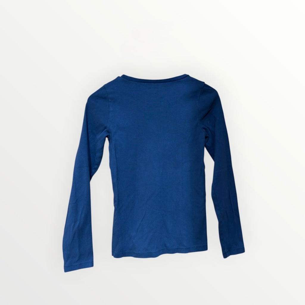 J.Crew Perfect-fit Long-sleeve T-shirt Blue, Size: M