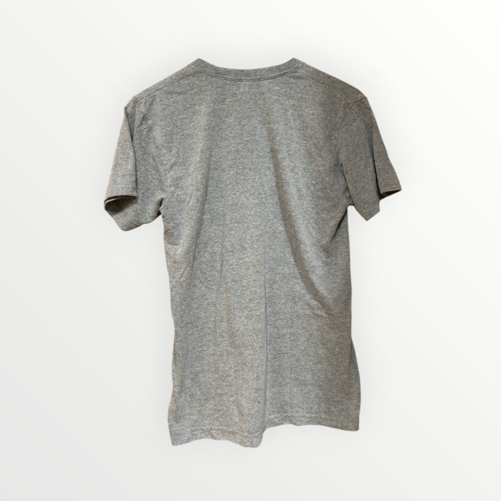 American Apparel Unisex Adult Tri-Blend Crewneck Track Short Sleeve T-Shirt Gray, Size: PS