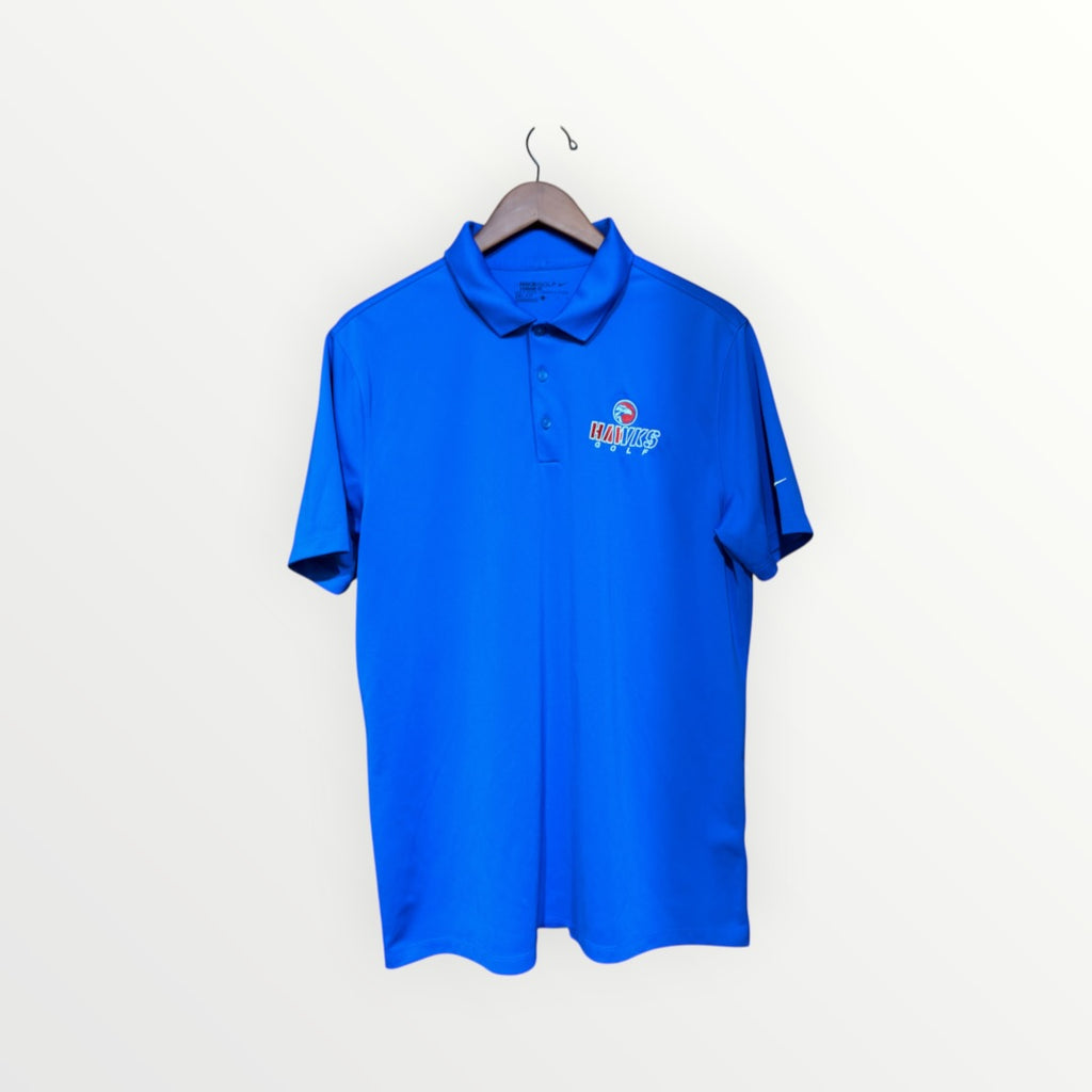 Blue Nike Golf Dri-FIT Polo Shirt Standard FIt Size: L