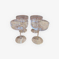 Set of 4 Hand Blown Cocktail Glasses