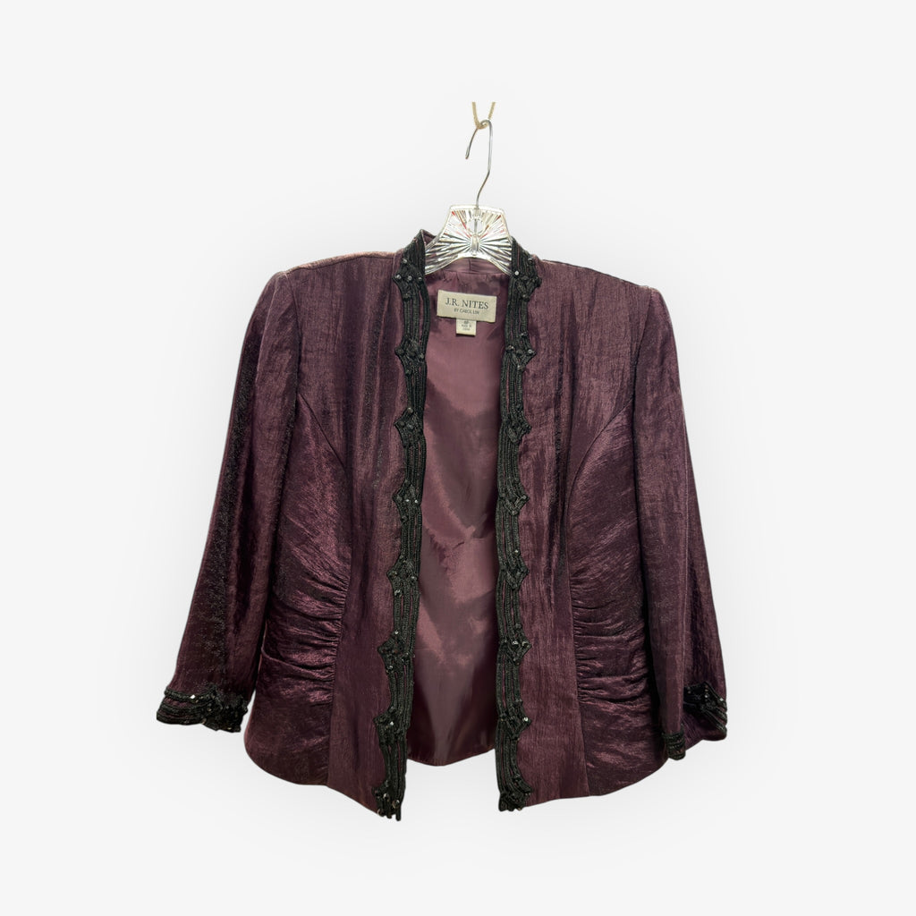 J.R. Nites by Carol Lin Purple Jacket Size: 6P