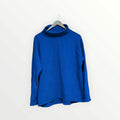 Lands' End Blue Turtleneck Pullover Cotten Sweater Size: XL