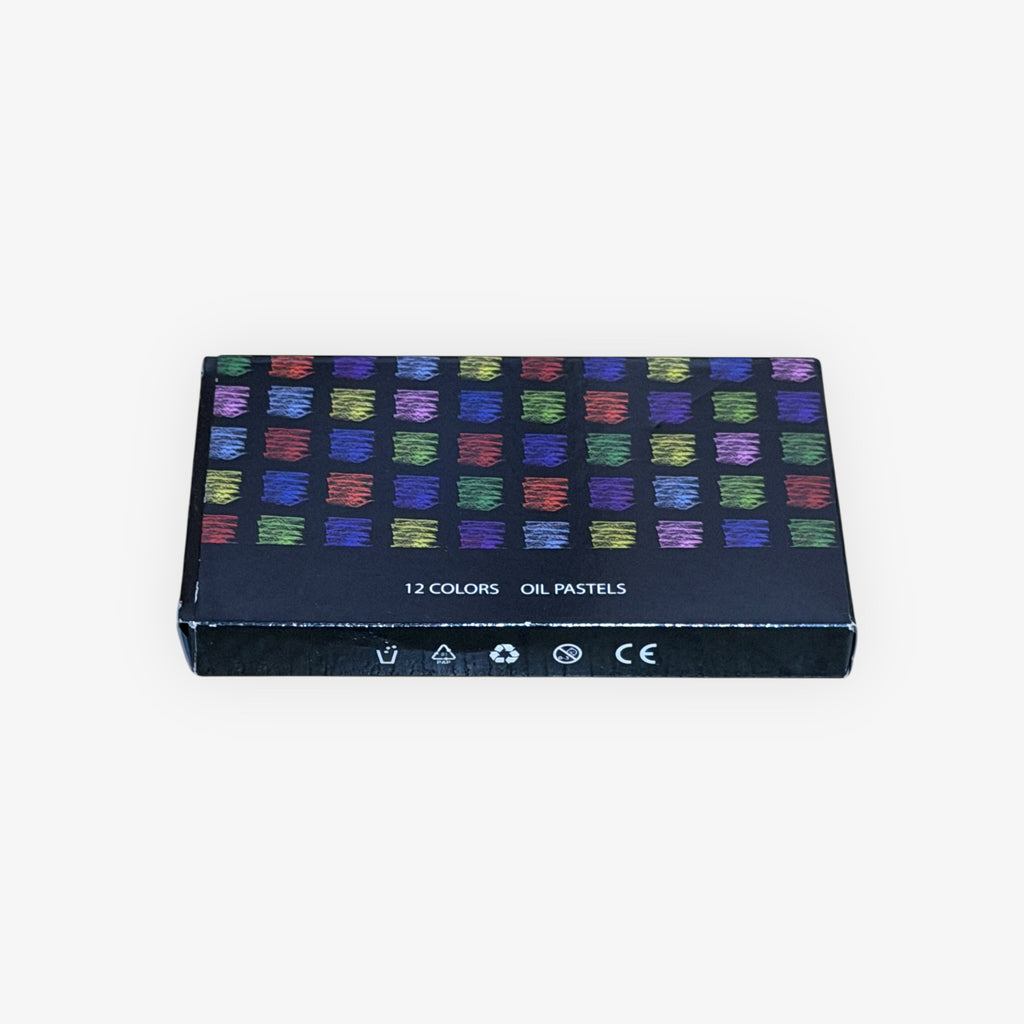 Box of 12 Colors Oil Pastels