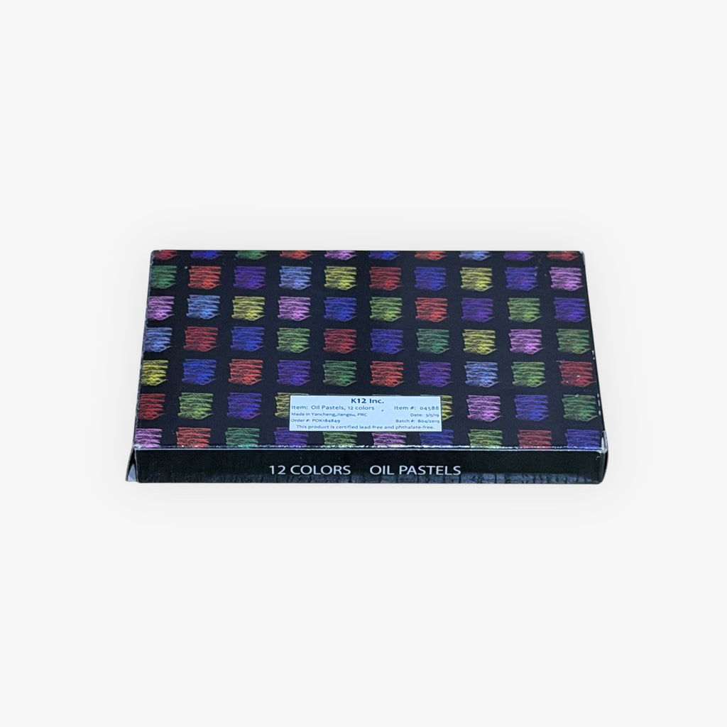 Box of 12 Colors Oil Pastels