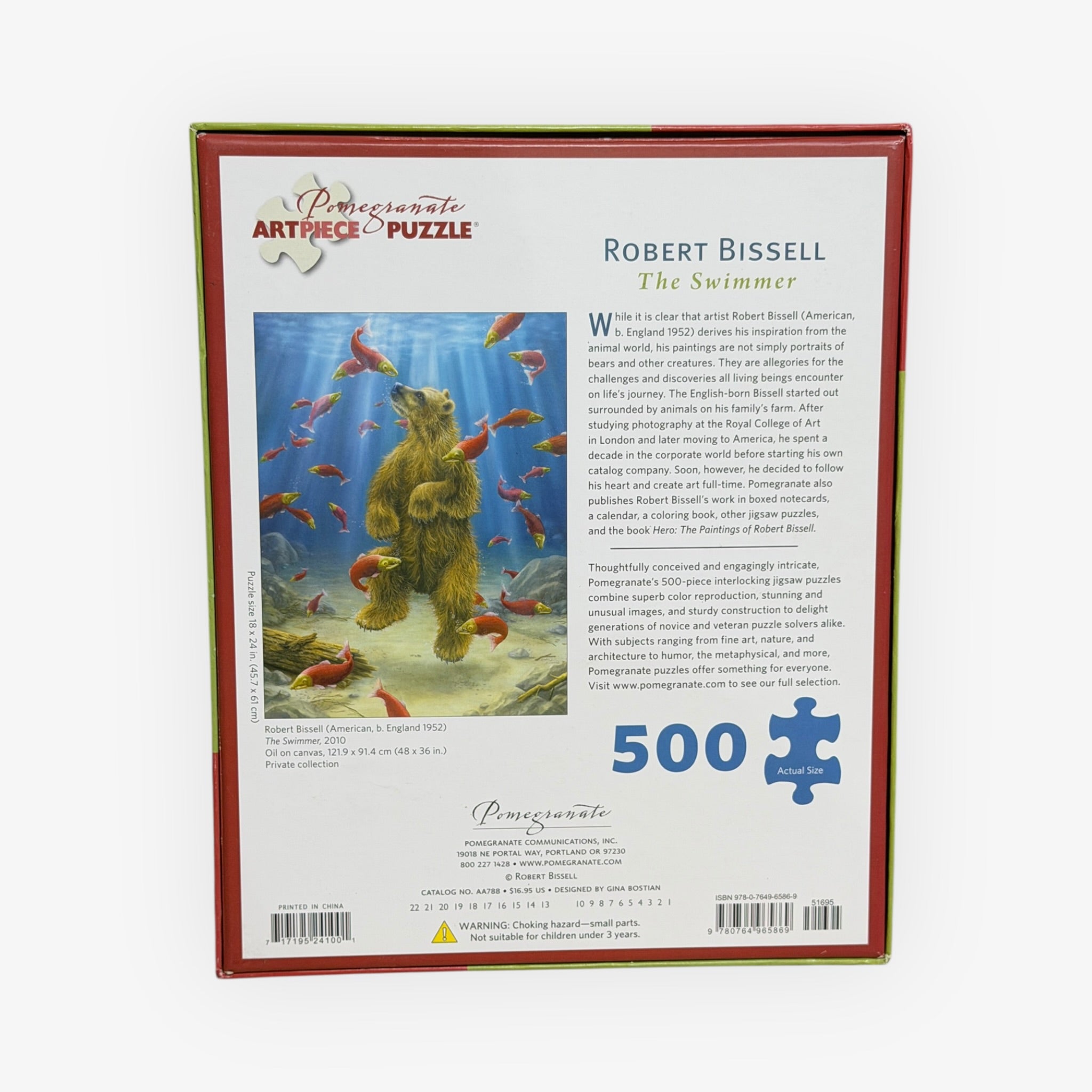 Robert Bissell: The Swimmer 500-piece Jigsaw Puzzle by Pomegranate