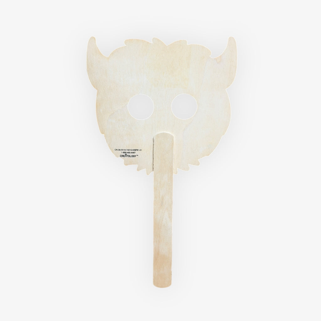 Wooden Monster Mask