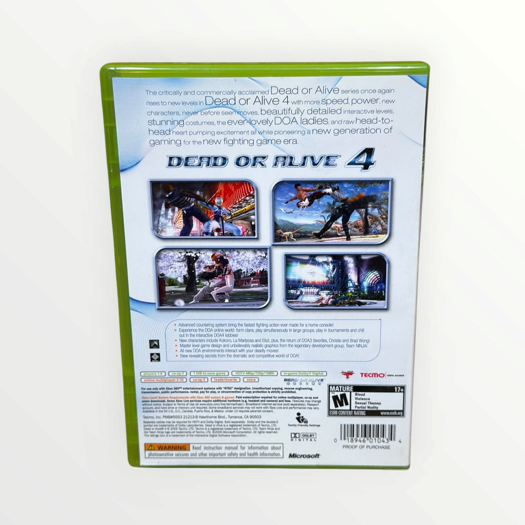 Dead or Alive 4 (Microsoft Xbox 360, 2005)