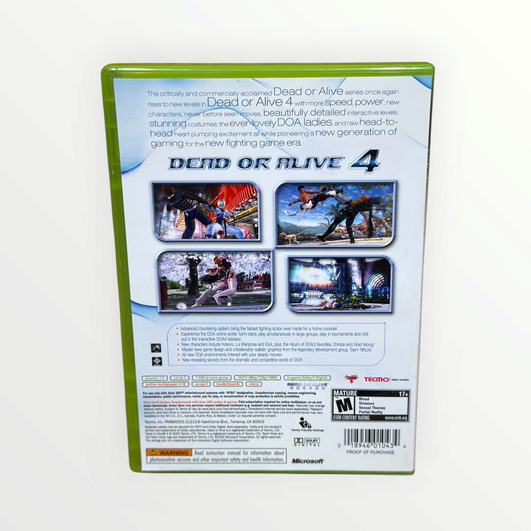 Dead or Alive 4 (Microsoft Xbox 360, 2005)