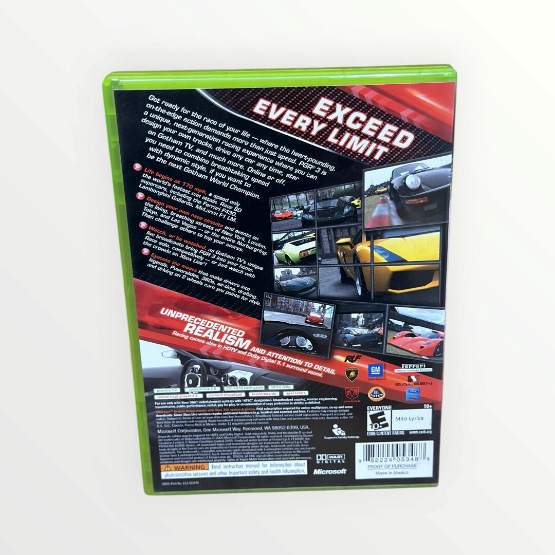 Project Gotham Racing 3 - XBOX 360, 2005