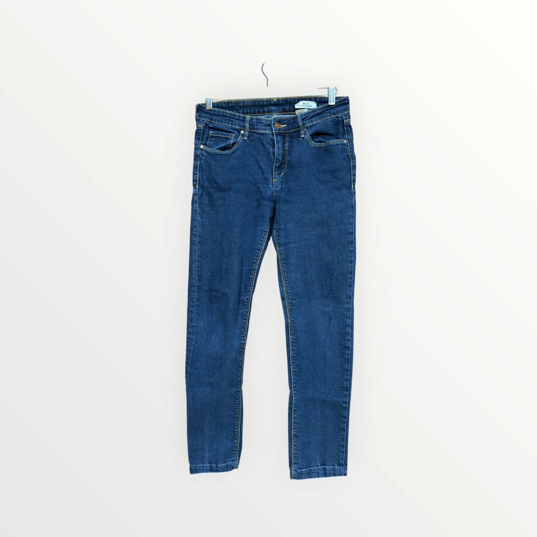 & Slim H&M Women's Skinny Jeans Low Waist Medium Dark Wash Size: 29x32
