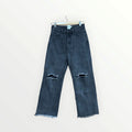 Princess Polly Washed Black Wide Leg Jeans Size 2
