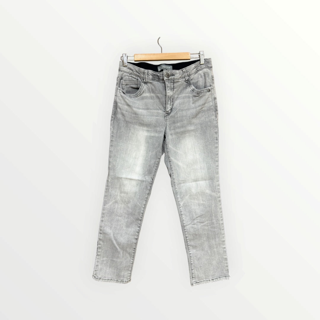 Wit & Wisdom "Ab"Solution Jeans Light Gray Size: 8