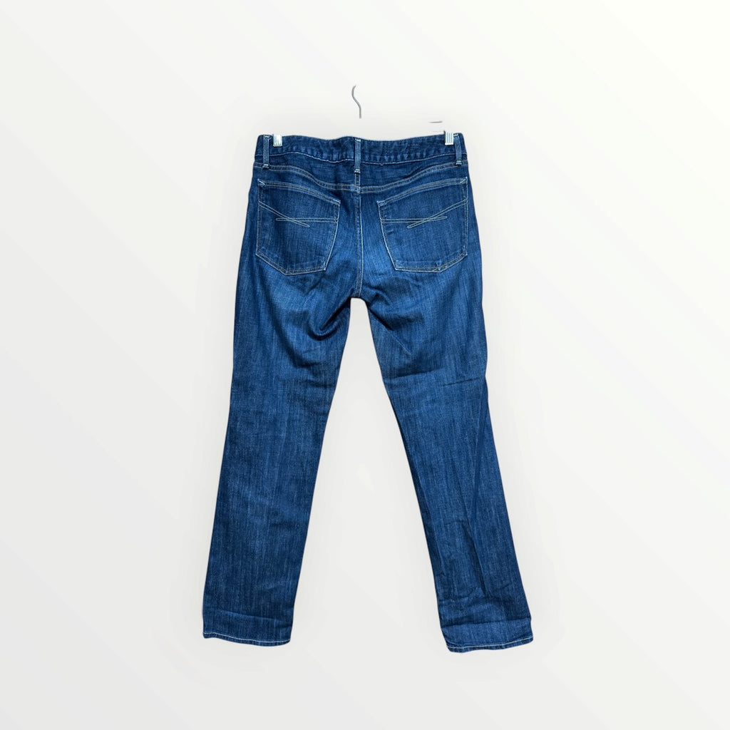 GAP 1969 Premium Denim Real Straight Fit Dark Indigo Rinse Wash Size: 27/4a