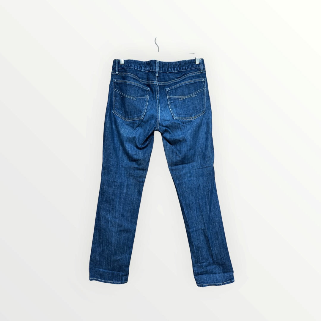 GAP 1969 Premium Denim Real Straight Fit Dark Indigo Rinse Wash Size: 27/4a