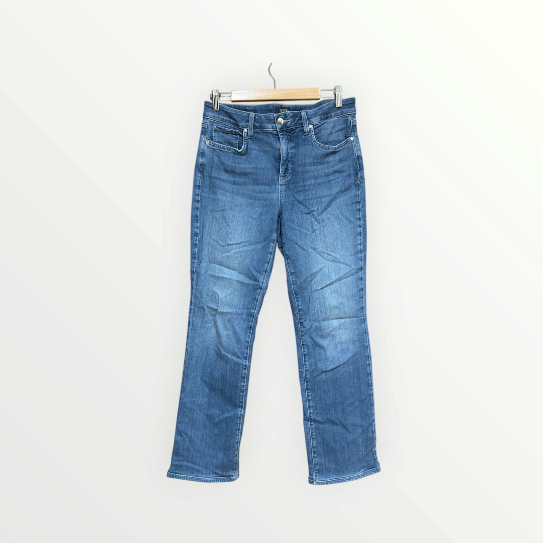 NYDJ Women's Marilyn Straight Sure Stretch® Denim Jeans Elm Size: 10