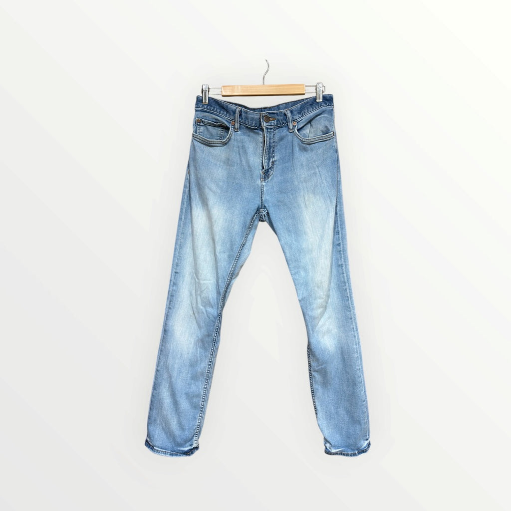 Men's Banana Republic Slim Authentic Denim Jeans Light Wash Size: 33W x 32L