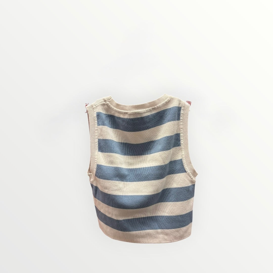 Zara Striped Knit Top Size: S