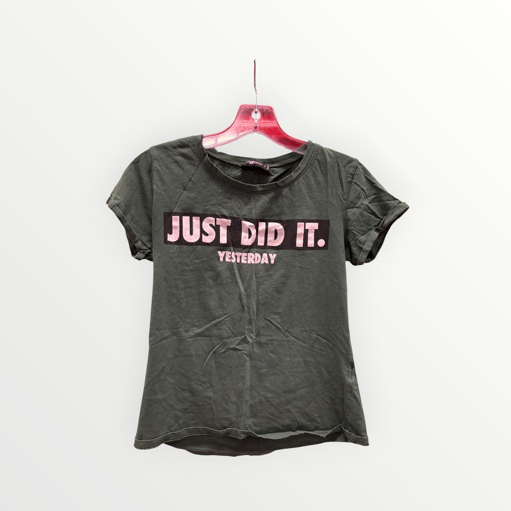 Nike Women's "Just Did It. Yesterday"  Graphic T-Shirt Size: S