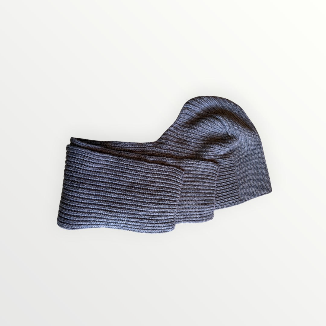 Corner Shop Wool Ribbed Muffler Brown - Donors & Volunteers Only