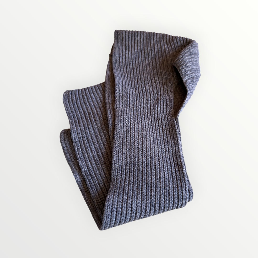 Corner Shop Wool Ribbed Muffler Brown - Donors & Volunteers Only