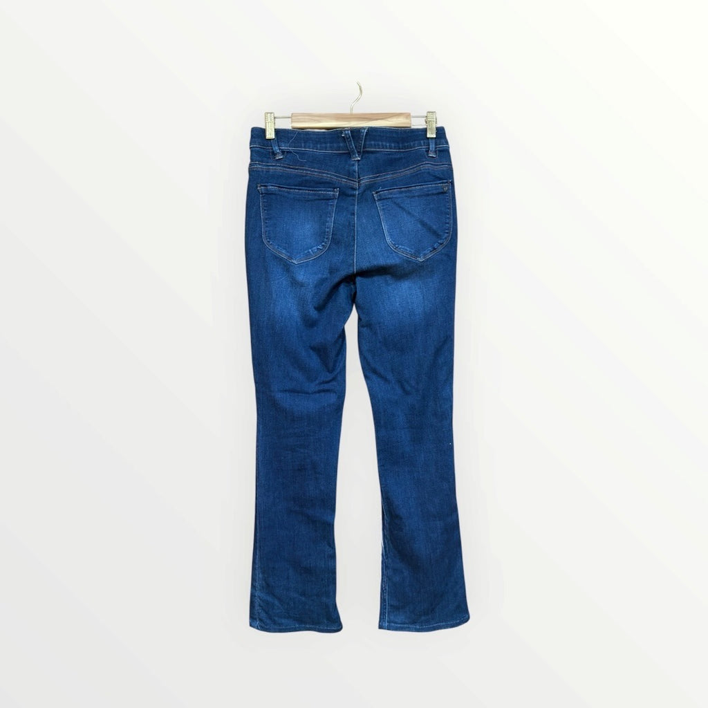 Wit & Wisdom Brittany High Waist Baby Bootcut Jeans Dark Indigo Wash Size: 6