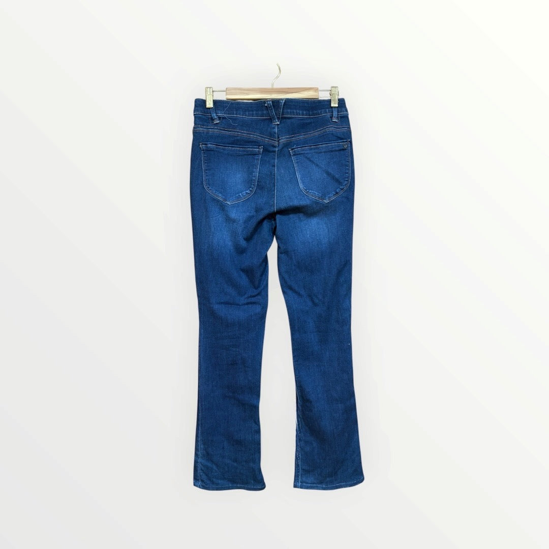 Wit & Wisdom Brittany High Waist Baby Bootcut Jeans Dark Indigo Wash Size: 6