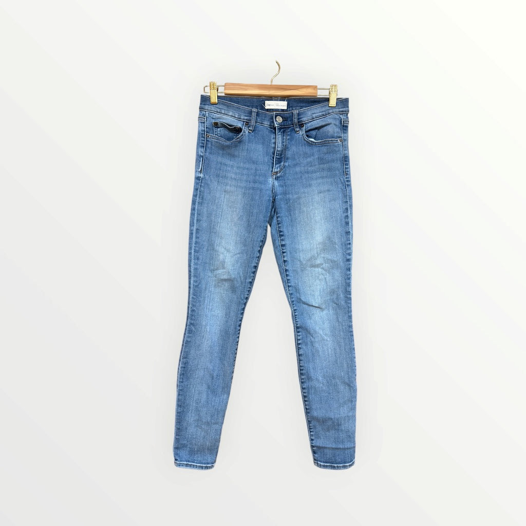 Gap1969 Women's Mid Rise True Skinny Light Wash Jeans Size: 28R