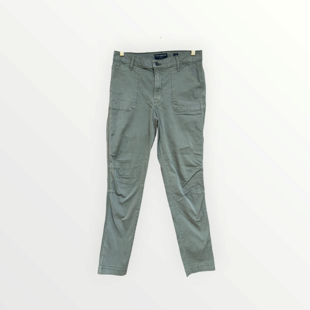 Lucky Brand Women's Utility Ankle Pants Sage Green Wash Size: 6/28