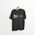 LA Pop Men's Word Art T-Shirt "  Rock Guitar Body Word Art" Size: M