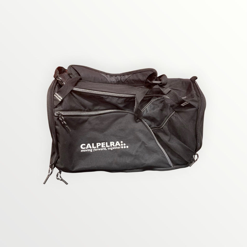 Calpelra Black Travel Carry On Duffel Bag - 18" x 12"