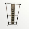 Gray Foldable Shoe Organizer 10 Slots 8" x 14" x 49" - Donors & Volunteers Only