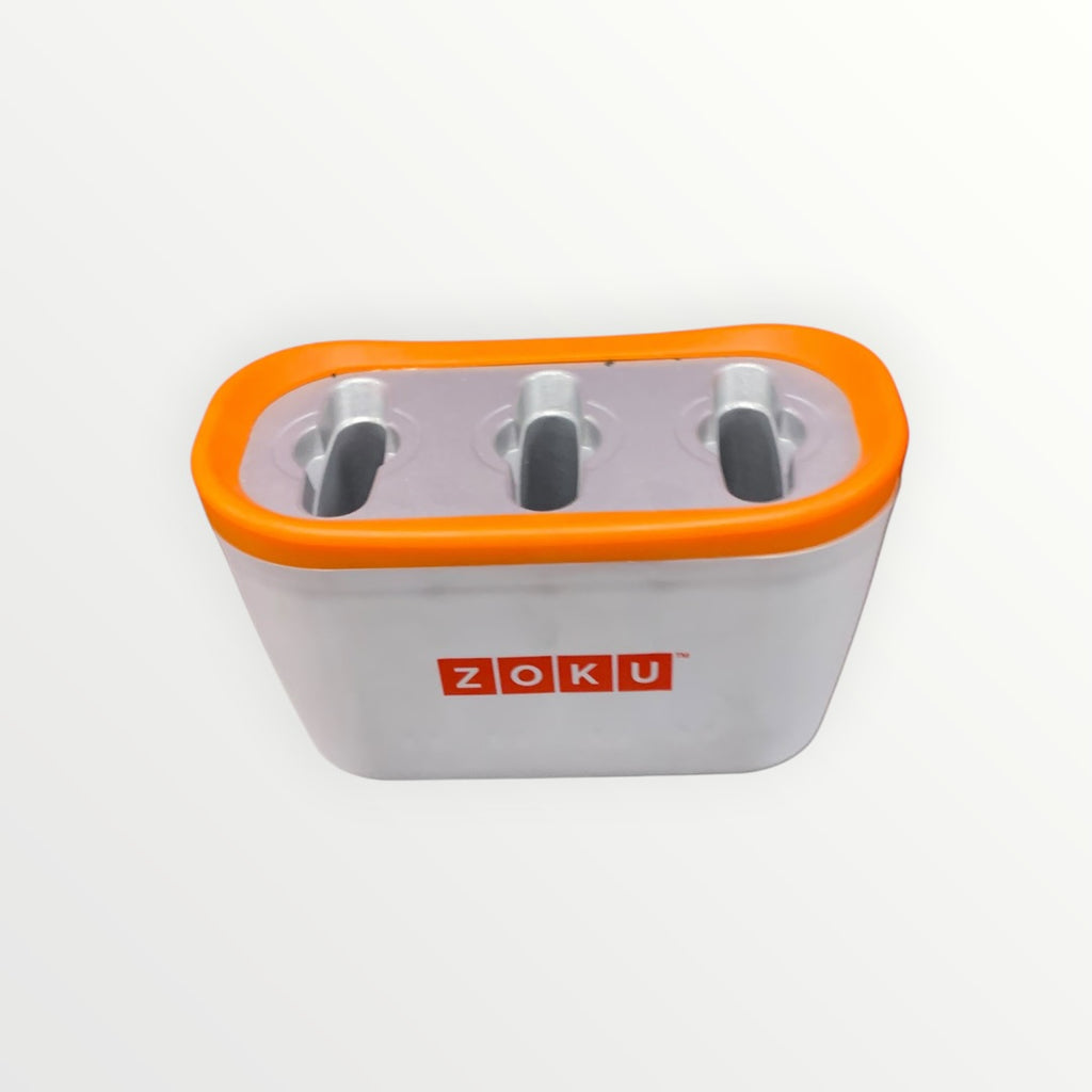 Zoku Triple Quick Ice Pop Maker White and Orange (no handles)