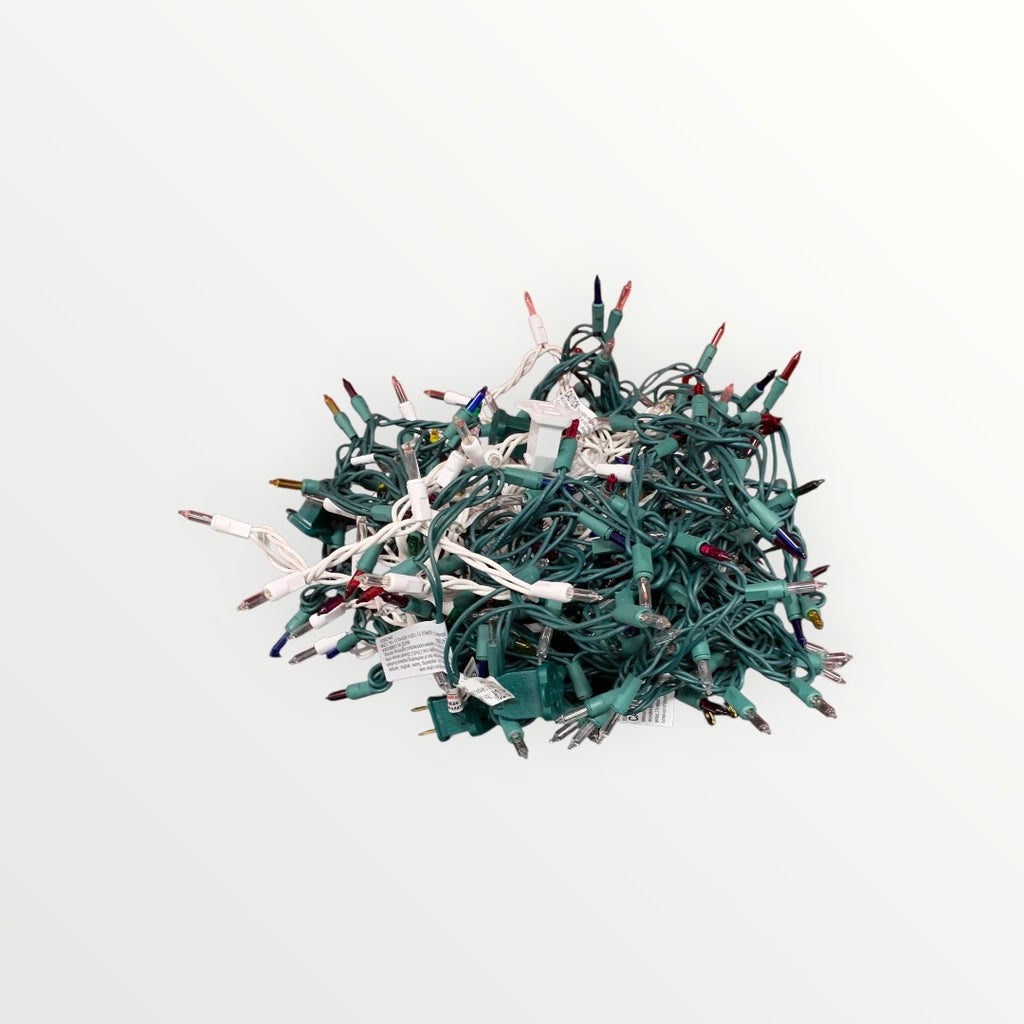 Assorted Christmas Lights White and Green