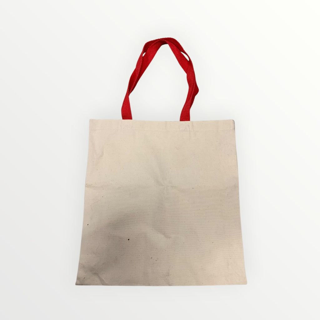 Chabad Judaica Icons + Graphics Tote Bag Red and Beige - 15.5" x 15"