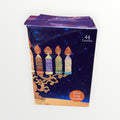 Multicolored Channukah Candles - 44 Count