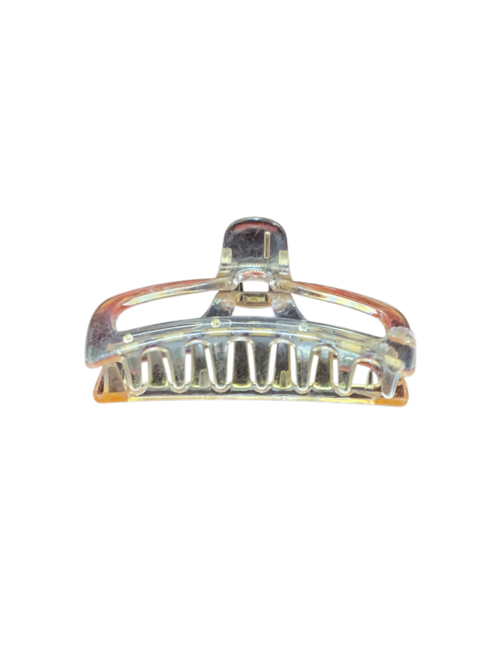 Silver Plastic Hair Clip