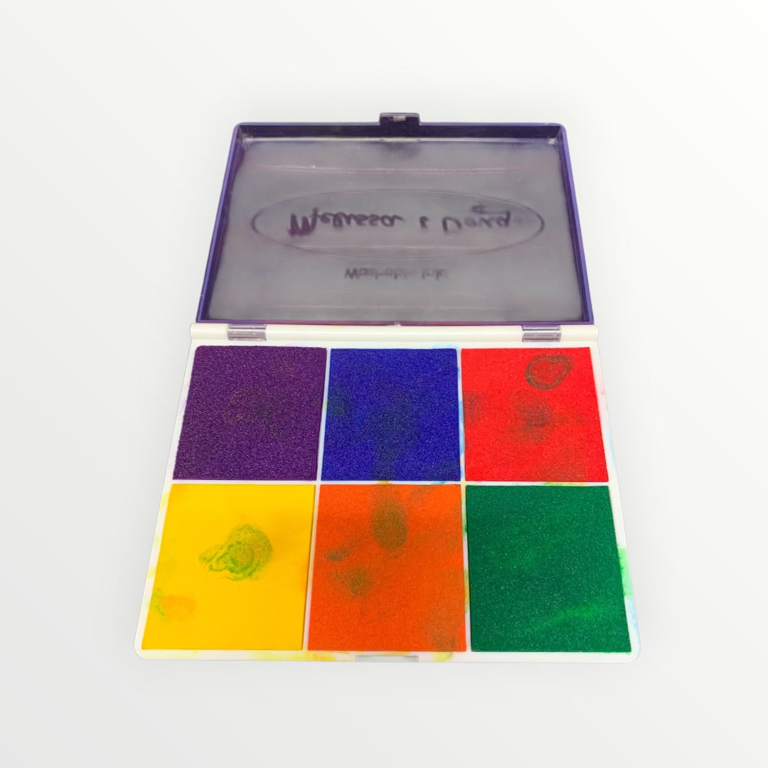 Melissa & Doug Rainbow Stamp Pad - 6 Washable Inks
