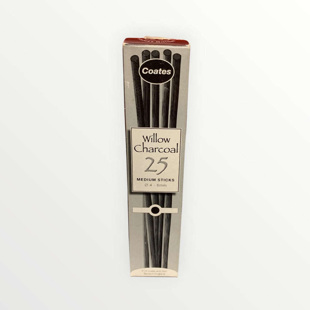 Coates Premium Artist's Willow Charcoal - Thin, Box of 25