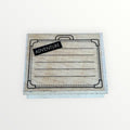 Wood-mounted Rubber Stamp Adventure Design 2.5" x 2"