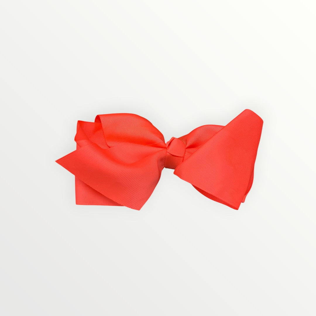 Large Red Bow Pink Hairclip