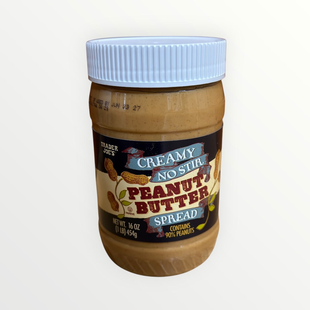 Trader Joe's Creamy No Stir Peanut Butter Spread 16 oz