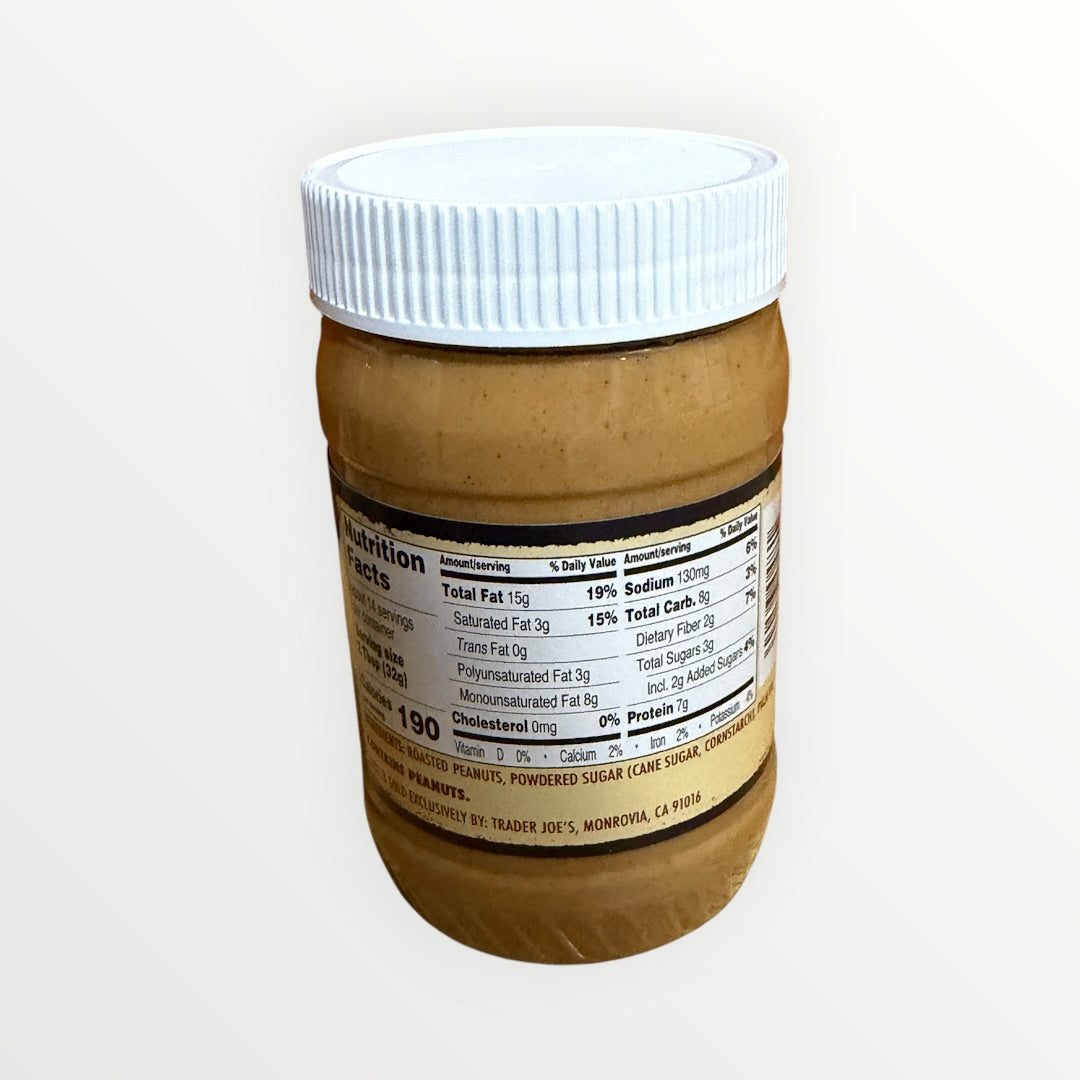 Trader Joe's Creamy No Stir Peanut Butter Spread 16 oz