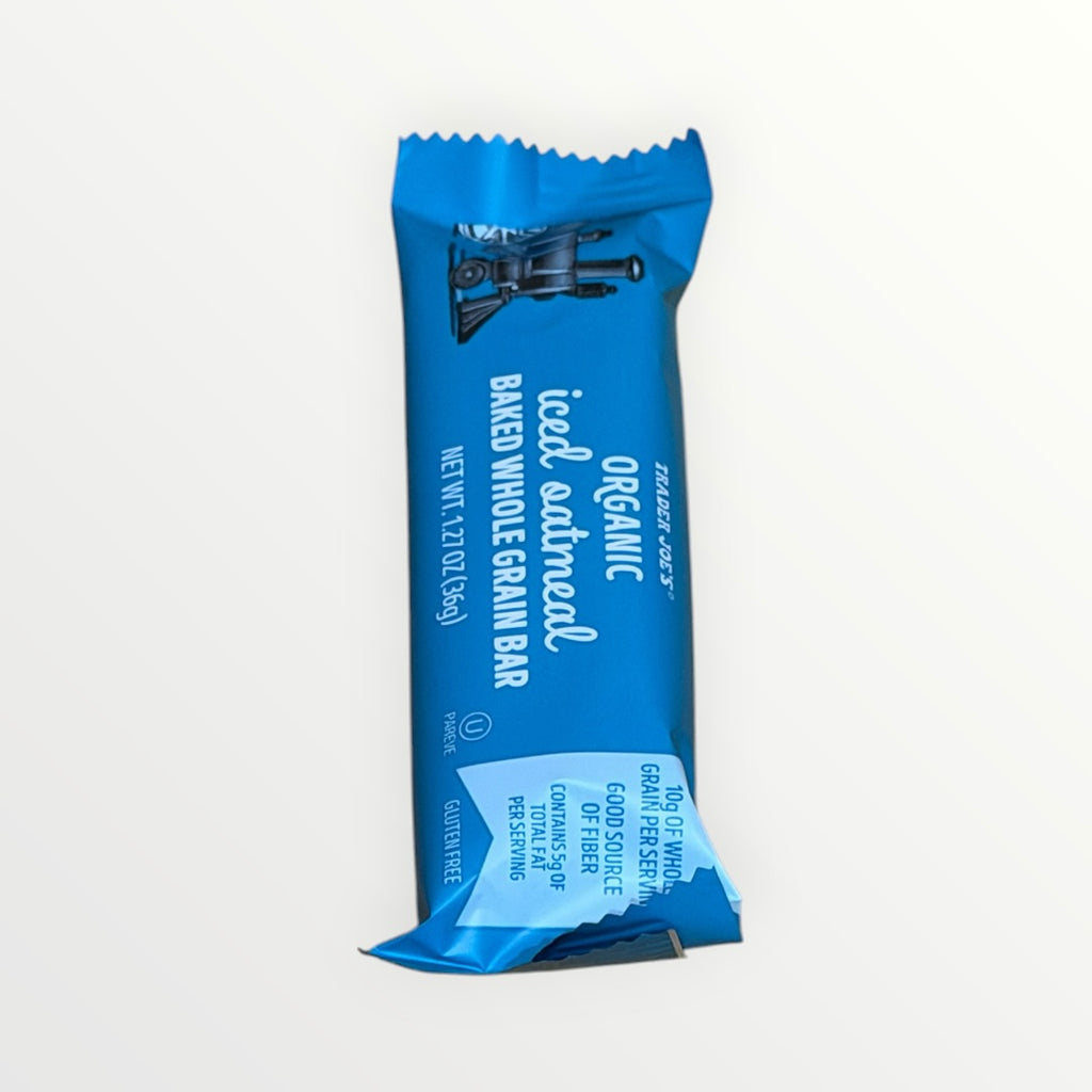 Trader Joe’s Organic Iced Oatmeal Baked Whole Grain Bar (1.27 oz / 36 g) -Limit One Per Person