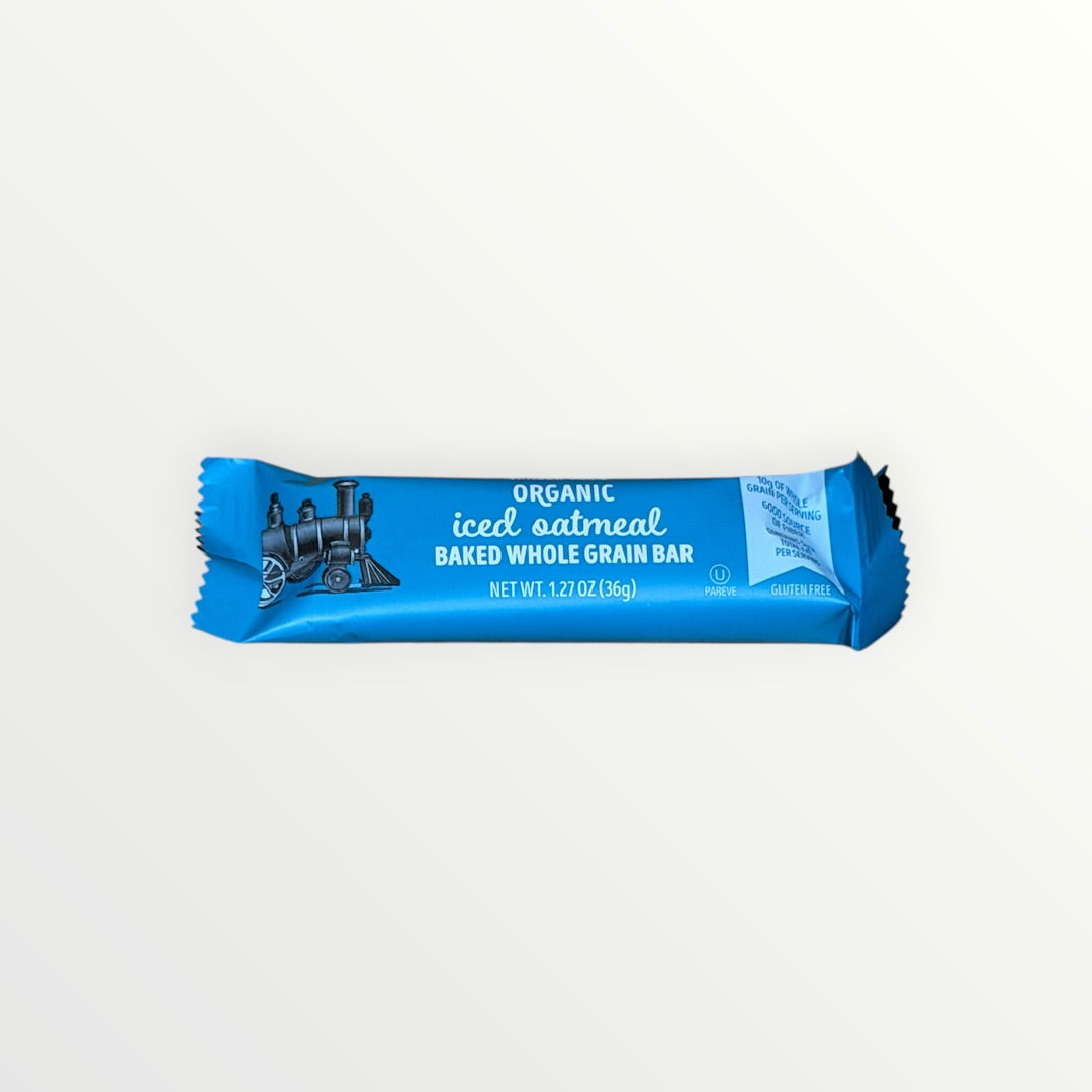 Trader Joe’s Organic Iced Oatmeal Baked Whole Grain Bar (1.27 oz / 36 g) -Limit One Per Person